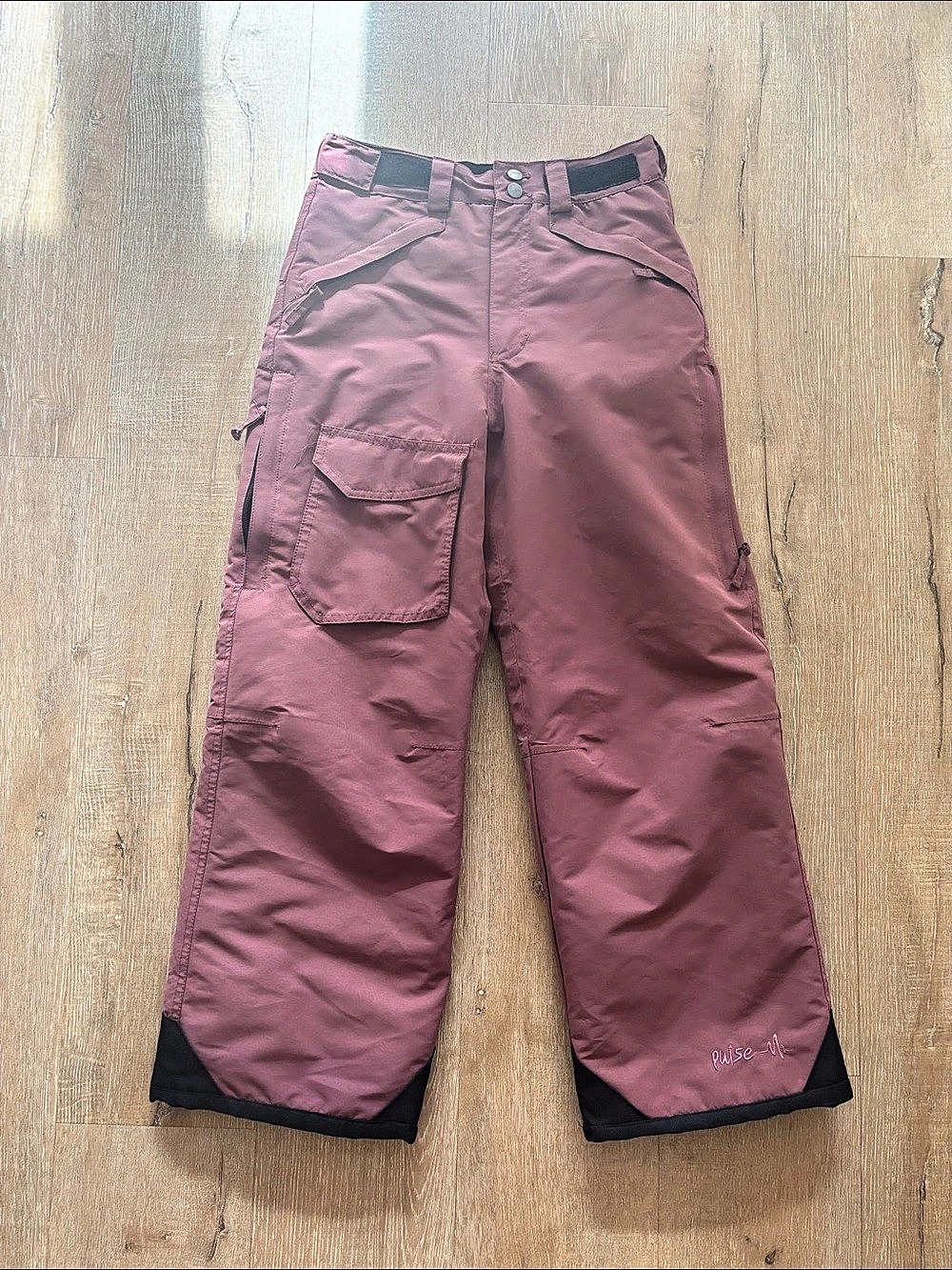 Pulse Girls Snow Pants Pink & Black Size Medium (10/12)